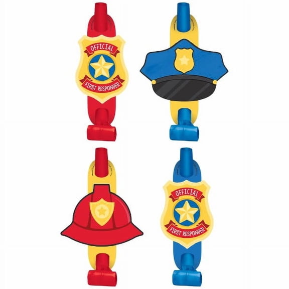Rescue Vehicles 'First Responders' Blowouts / Favors (8ct)