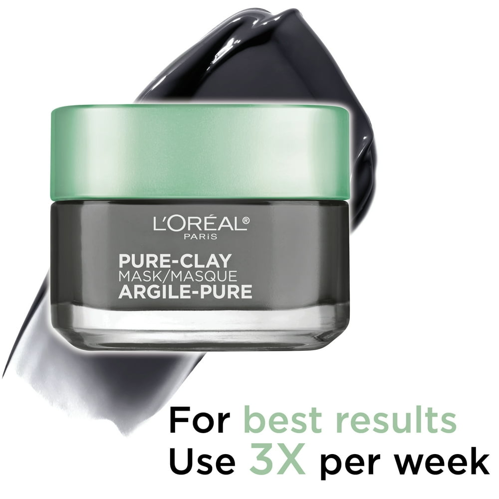 L'Oréal Paris Skincare PureClay Face Mask with Charcoal for Dull Skin