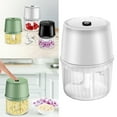 thumbnail image 2 of Electric Mini Food Chopper, Ongmies Food Chopper Usb Rechargeable One Button Operation Easy to Use Energy Saving Garlic Chopper, White, 2 of 5