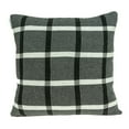 thumbnail image 2 of Parkland Collection Marco 20x20" Plaid Cotton Throw Pillow in Gray/Off White, 2 of 10