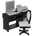 thumbnail image 2 of 1 Set Mini Office Desk Toys Tiny House Computer Model Miniature Office Ornament for Kids' Doll House, 2 of 8