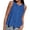 Blue, variant on BTFBM Womens Tank Tops Summer Casual Sleeveless Button Down Shirts Embroidered Eyelet Blouse Beach Vacation Clothes