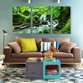 thumbnail image 3 of IDEA4WALL 3 Piece Nature Canvas Wall Art Waterfall in Forest Canvas Prints Modern Home Wall Decor, 24"x36", 3 of 5