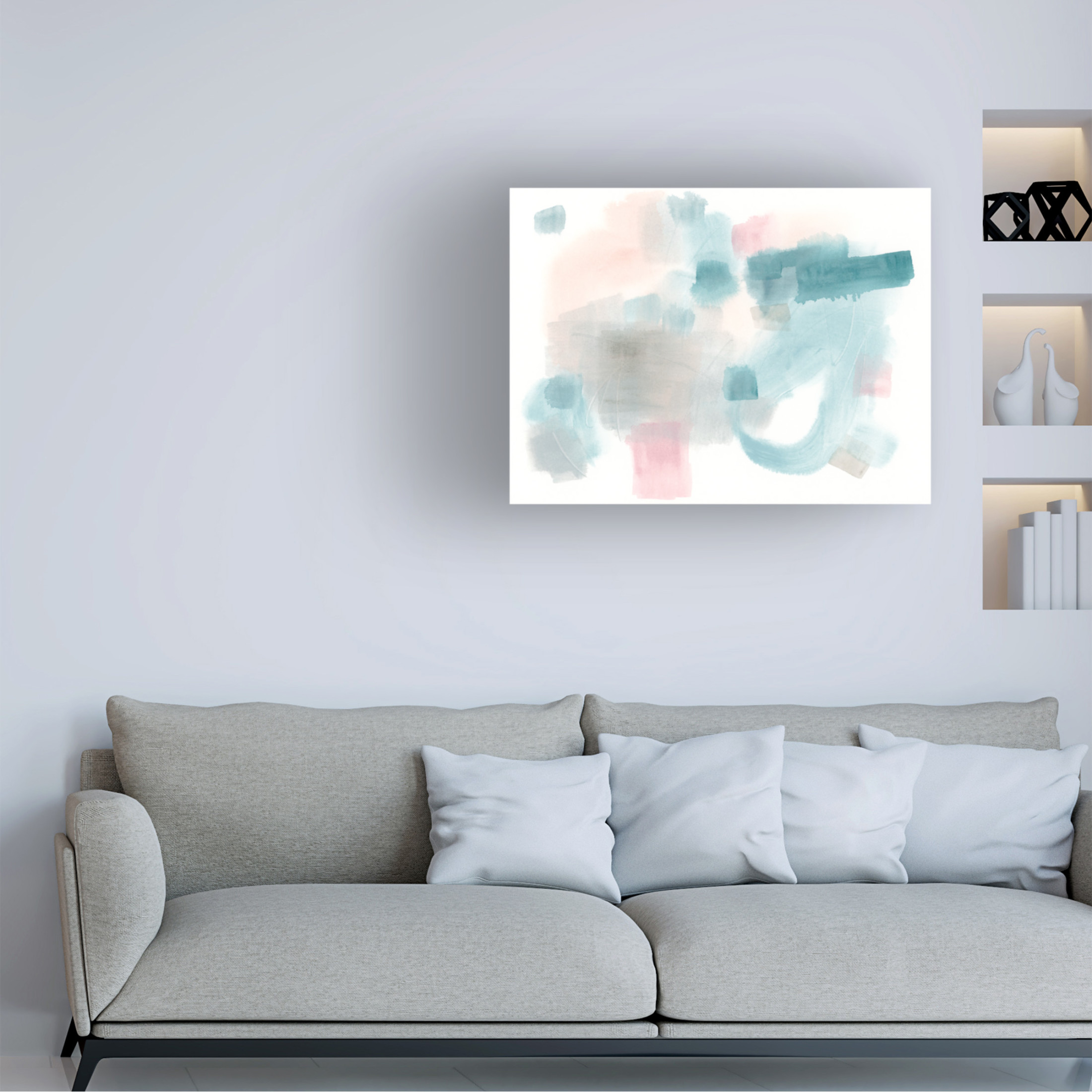 Trademark Fine Art June Erica Vess Liquid Screen II Canvas Wall Art