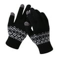 thumbnail image 2 of IROINNID Reduced Touchscreen Gloves for Men and Women Non-slip Warm Winter Artificial Knitting Wrist Gloves Mittens,Black, 2 of 2