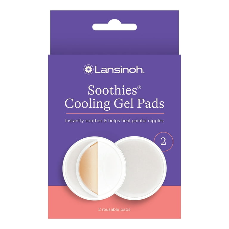 Lansinoh Soothies Cooling Gel Pads for Breastfeeding Moms, 2 Count