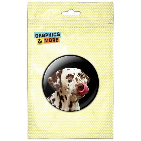 Dalmatian and Tongue Pinback Button Pin Badge