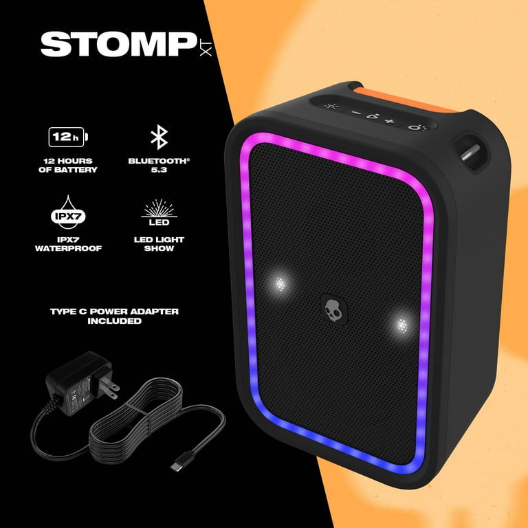 Skullcandy Stomp 大音量 Bluetooth スピーカー Skullcandy Stomp Bluetooth Speaker – IPX7 Waterproof