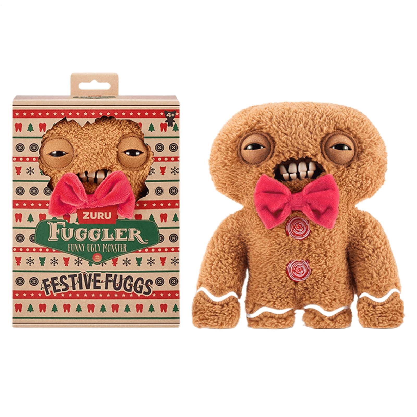 Festive Fuggs Holiday Fugglers Gingerbread, Snowman & Reindeer Bundle