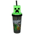 thumbnail image 2 of Minecraft 874985 18 oz Minecraft Creeper Super Sipper Tumbler, Green, 2 of 2