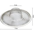 thumbnail image 2 of Juego de 3 coladores de acero inoxidable para fregadero de cocina, rejilla antiobstrucciones, filtro de drenaje para fregadero de cocina, baño, lavabo, bañeras, 7 x 3 x 3 cm (acero, 2 of 7