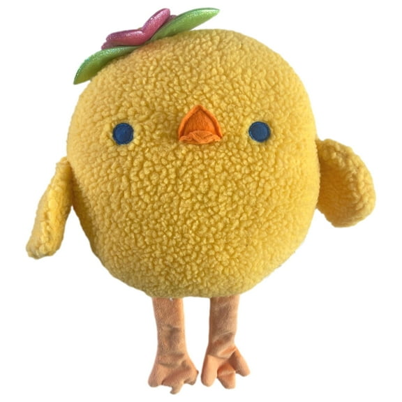Bright Yellow Fuzzy Plush 16" Easter Chick with Long Legs Stuffed Animal Pal