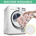 thumbnail image 6 of Pink Cow Strawberry Dot Pattern Square Tablecloth,Waterproof Square Table Cover,Wipeable Spillproof Washable Table Cover for Home Kitchen Party Decor 42"X42"(107x107cm), 6 of 6