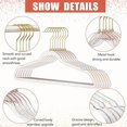 thumbnail image 6 of 5 Pack Premium Heavy Duty Glitter Acrylic Hangers, Clear Invisible Clothes Hangers, Durable Plastic Clothes Hangers with Bling Glitter, Pants, Suits, Shirts, Skirts& Dress Clothes, Closet Organizer, 6 of 8