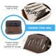 thumbnail image 5 of Bolsa de almacenamiento para tijeras de pelo doble, de poliuretano, para cortar el pelo, 5 of 5