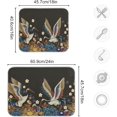 thumbnail image 3 of FREEAMG Microfiber Dish Drying Mat Absorbent Dish Draining Mat Large Size 18 x 24 Dishes Drainer Mat for Countertop Dish Drying Pads XXL Size Mandarin Ducks Flowers Cranes, 3 of 7