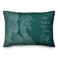 thumbnail image 2 of Creative Products Line Pattern Peacock 4 14 x 20 Spun Poly Pillow, 2 of 3