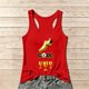 thumbnail image 1 of Women's Football Graphic Tank Tops, Women's Sleeveless Running Tank Top, Breathable Lightweight Sports Vest for Workout, Gym, Yoga, Training for Soccer Tournament 2026 Red Size: 2XL, 1 of 5