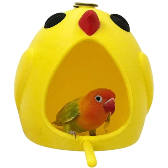 Cute Parrot Shape Bird House with Perch Parrot Breeding Box House Bird Nesting Box for Small & Medium Birds Conure Lovebird Budgie, Suitable for All Season, Eco-Friendly PLA Material, Easy to Clean