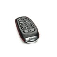 thumbnail image 3 of Vitodeco Leather Smart Key Fob Case Cover Protector Compatible with Tucson, Santa FE, Sonata, Nexo (2019 - 2024 Models) - 7-Button, Black/Red, 3 of 5