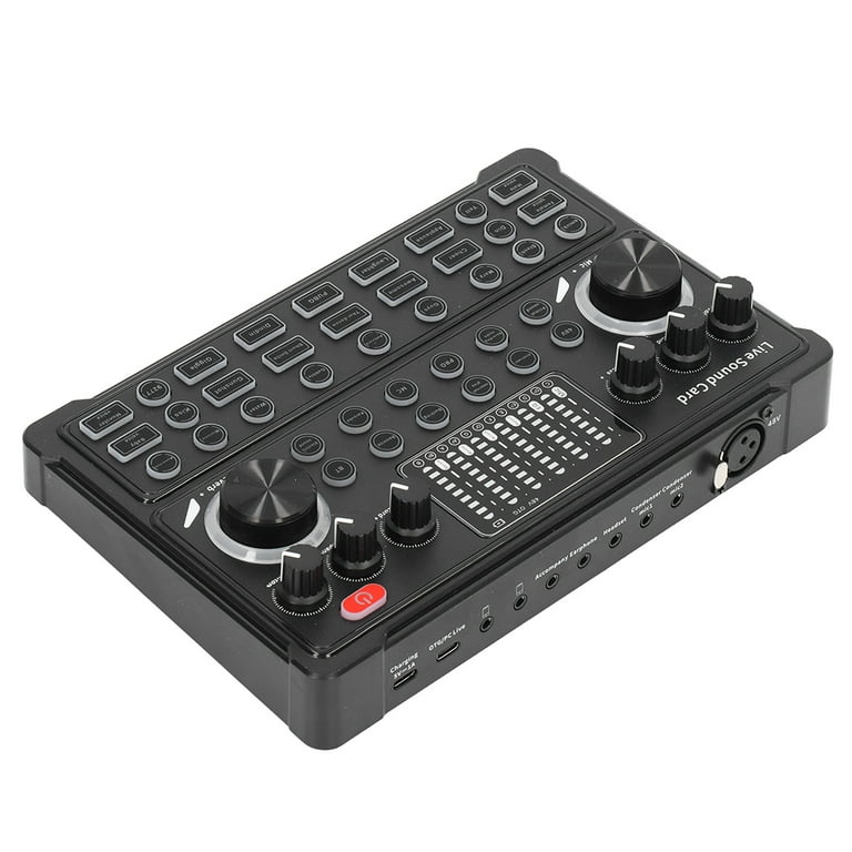 Live Sound Card Multifunctional DSP Noise Reduction LED Breathing