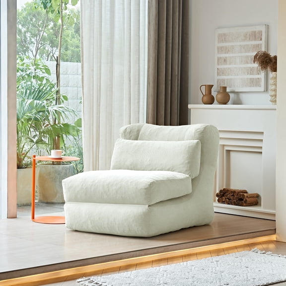 YOUDAO 83.5'' Folding Sofa Bed, Boneless Foldable Chair Bed, Convertible 2-in-1 Futon Sleeper Chair Couch, Single Lazy Floor Lounger Sofa Couch for Small Spaces, Dorm, Guest Room, Living Room