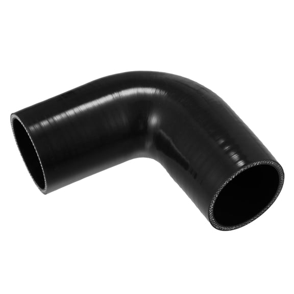 Unique Bargains 63mm 2.48" ID 90 Degree Elbow Coupler Silicone Hose Intercooler Tube Universal for Car Engine Black