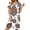 Multicolour, variant on LVHAOGJOB Dress for Women Short Sleeve A Line Flowy Mini Dress Summer Fit and Flare Swing Multicolor Womens Sundress Boho
