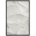 thumbnail image 2 of PixonSign Framed Wall Art White Brush Stroke Plaster Pattern Abstract Shape Paintings Minimalism Modern Art Decoration Contemporary Canvas Prints Fine Art Cool for Rooms - 16"x24" Black, 2 of 5