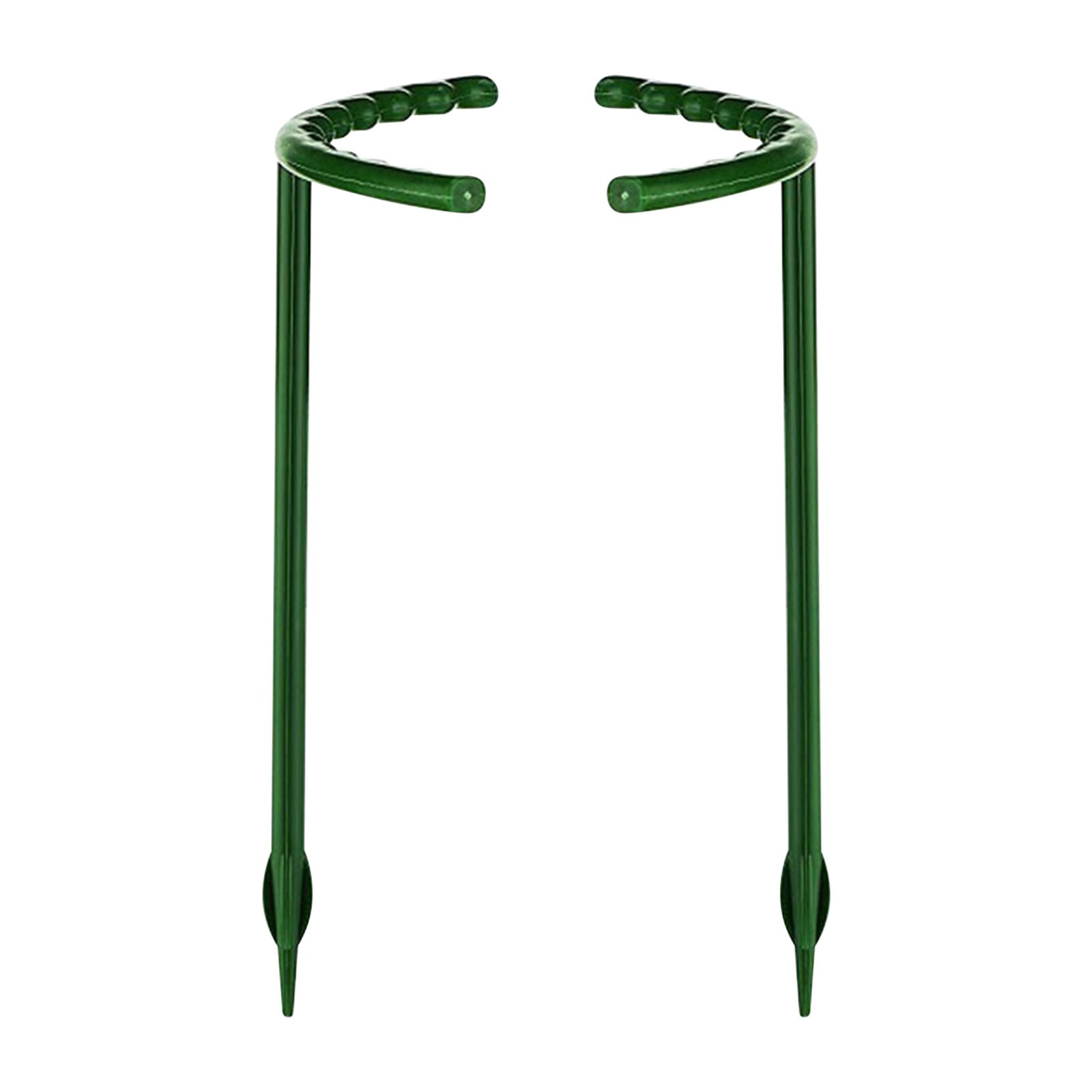 Sokhug Plant Supports Stakes for Large Heavy Plants, 10 Pack Peony Supports, Heavy Duty Peony Cages,Interlock Garden Supports Ring Border Support,Plant Support Cage for Rose Flower