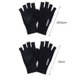 thumbnail image 6 of comerut Sunscreen Gloves Solid Color High Elastic Breathable Non-slip Half-Finger Gloves Sun-Protection Spandex Women Men Summer Outdoor Cycling Gloves Sports Accessories, 6 of 8