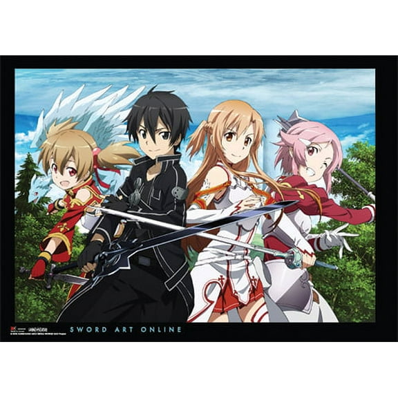 Sword Art Online Group Wallscroll
