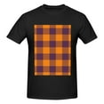 thumbnail image 4 of Bingfone Fall Buffalo Plaid Men'S Loose Fit Short-Sleeve Pocket T-Shirt, 4 of 7