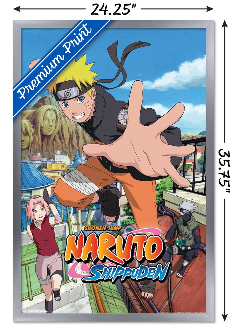 NARUTO ポスター Naruto Shippuden - Jump Wall Poster, 22.375