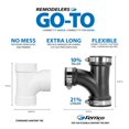 thumbnail image 4 of Conexión para manguera Fernco PQT-300 Qwik Tee de 3 pulgadas, 4 of 5