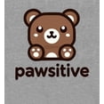 thumbnail image 5 of Pawsitive Bear Youth Heather Gray Long Sleeve Hoodie-XL, 5 of 6