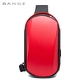 thumbnail image 1 of Mochila Cruzada Bange Espacio para iPad Tablet 8.5" audífonos, billetera y libros. Material resistente al agua y carga USB. Modelo BR-7256 Bange  BG-7256, 1 of 11
