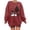 Brick Red, variant on Christmas Sweatshirts Pullovers T Shirts Women Sisters Tops Witch Graphic Sweatshirts Winter Christmas Fashion Clothing