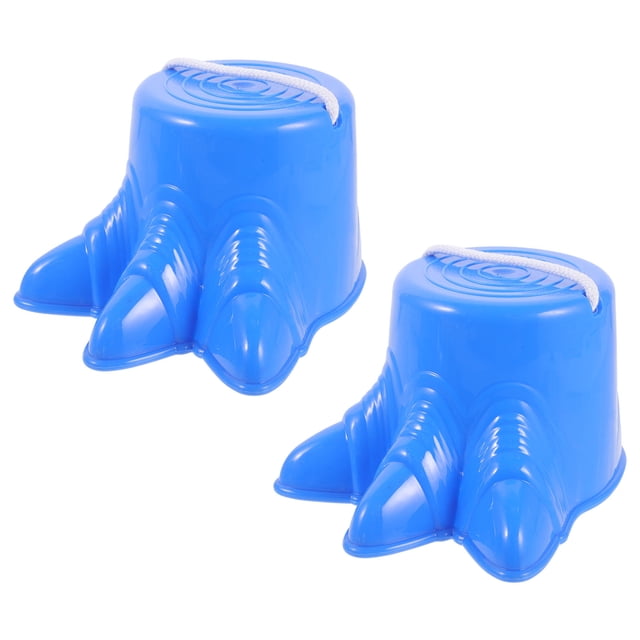 PAMINGONO 2Pcs Stilts Shoes Blue Balancing Stilts for Kids Coordination Development