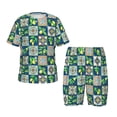 thumbnail image 1 of Balery Lemon and Leaves Conjunto de Pijama Infantil de Manga Corta con Estampado – Ropa de Dormir de Algodón Suave-Small, 1 of 6