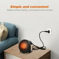 thumbnail image 6 of JIhuahe Desk Wall-Mounted Dual-Purpose Portable Fast Heating Heater, 110V US Version with Remote, Space Saving Electric Heater for Quick Room Warming,Black, 6 of 9
