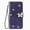 Deep Purple, variant on Dteck for iPhone 11 Case Wallet for Women, Flip Folio Cover with Butterfly Embossed Diamond PU Leathe Stand Card Holder Protective Case with Wrist Strap,Gray