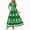 Green, variant on Women's Summer Dress Print Pocket Short Sleeved Dress With Flowing Beach Dress Light Blue