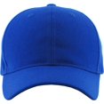 thumbnail image 3 of Solid Baseball Cap Velcro Adjustable Closure Plain Dad Hat, 3 of 5