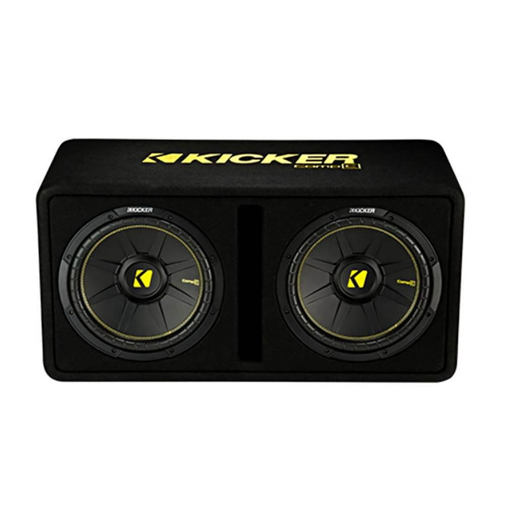 Kicker 44DCWC122 CompC Dual 12" 1200W 2 Ohm Vented Loaded Subwoofer