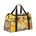 thumbnail image 2 of Disketp Honey Bee Bolsa de Viaje Tipo Duffle, Bolso de Mano para Fin de Semana para Mujer, Bolsa de Gimnasio Ligera para Hombre, Esencial para Viajes, 2 of 6
