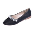 thumbnail image 3 of CAIXAI Ballet Flats For Women Womens Mary Jane Flats Closed Pointed Toe Ballet Flats Ankle Strap Work Dress Shoes, 3 of 9