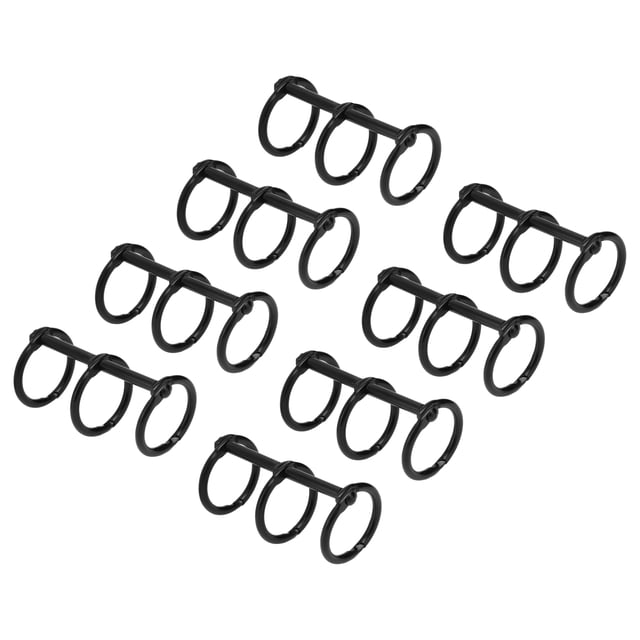 Metal Binder Rings 8 Pack, Electroplated Binding Rings for Loose Leaf Paper DIY Handbook, Foldable 300 Rings for Notes Photo Albums