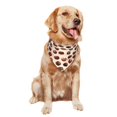 thumbnail image 4 of Dog Bandanas, Chocolate Print No.J94 Adjustable Dog Scarf Triangle Bib Handkerchief Accessories for Small Medium Large Dogs, Cats, Pets, 4 of 6