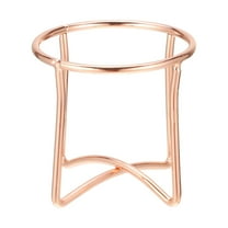 Unique Bargains Circular Beauty Egg Holder Makeup Sponge Case Drying Stand Cosmetic Egg Holder Rose Gold Tone